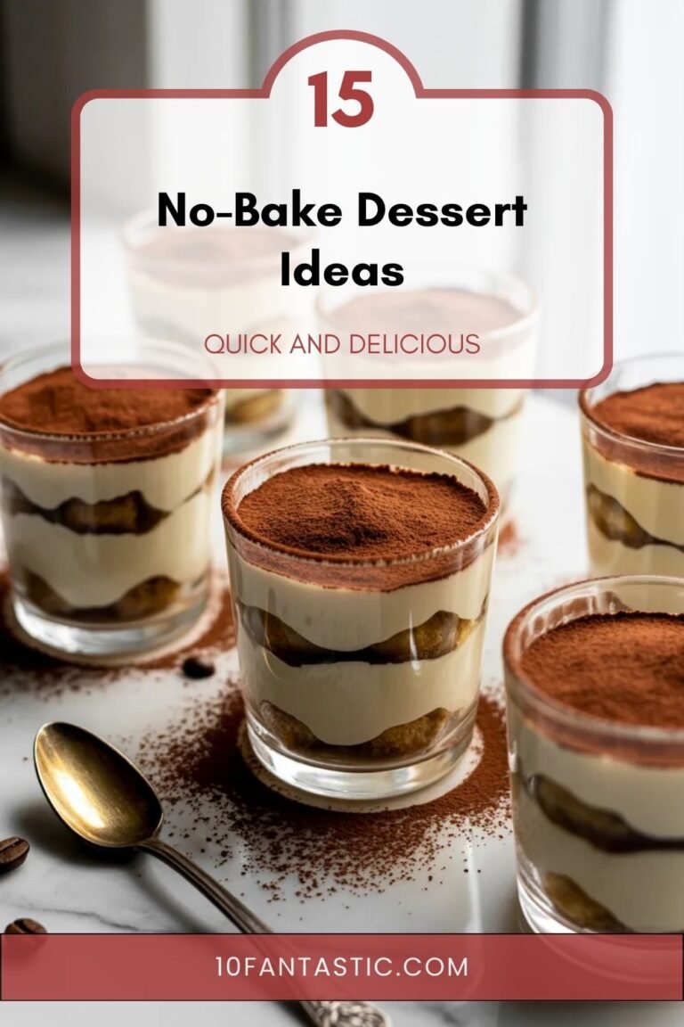 15 No-Bake Dessert Ideas: Quick and Delicious
