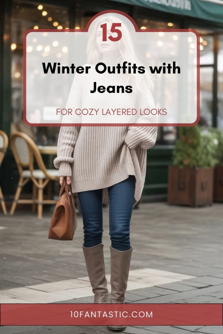 15 Winter Outfits with Jeans for Cozy Layered Looks