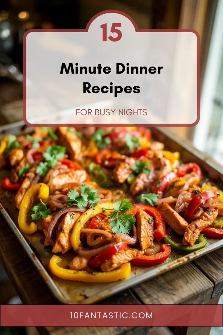 30 Minute Dinner Recipes for Busy Nights (15 Recipes)