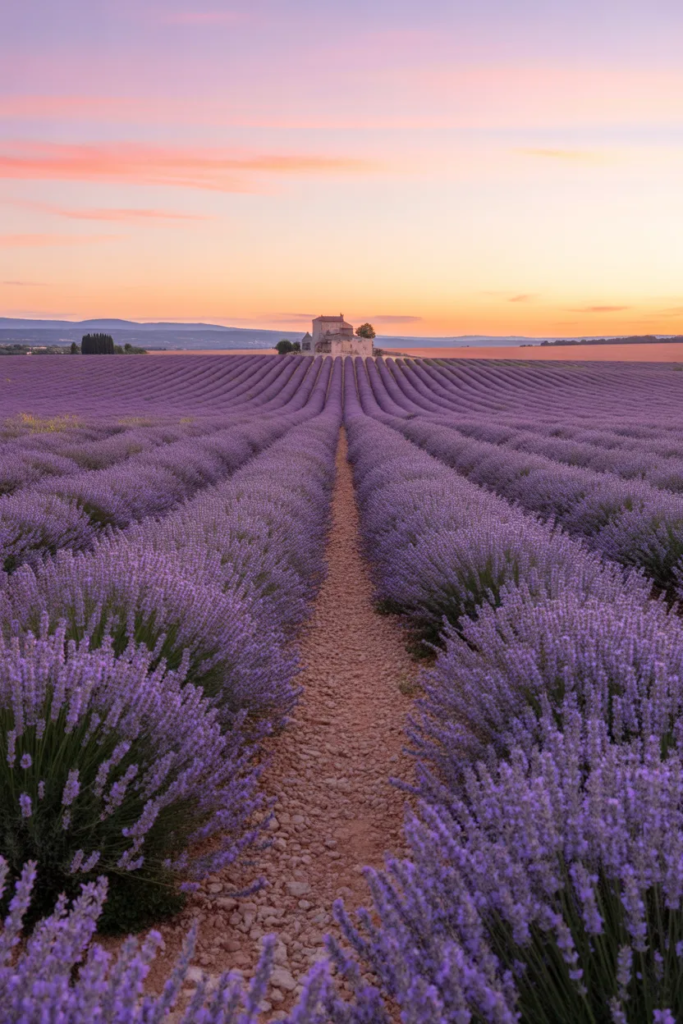 Lavender Fields in Provence, France
