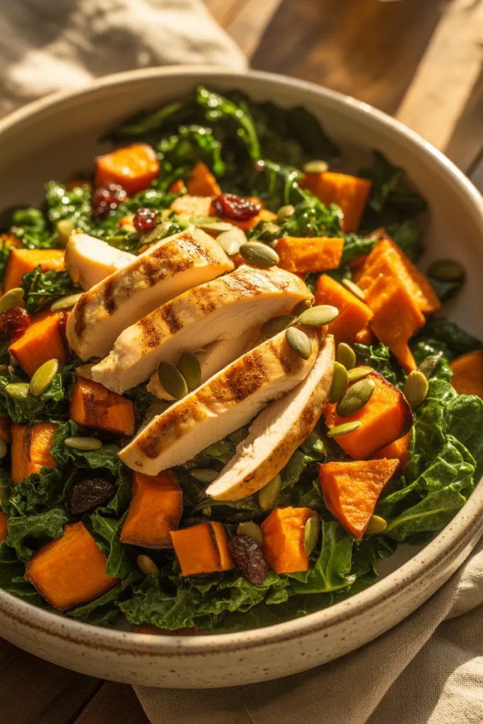 Sweet Potato and Kale Protein Bowl