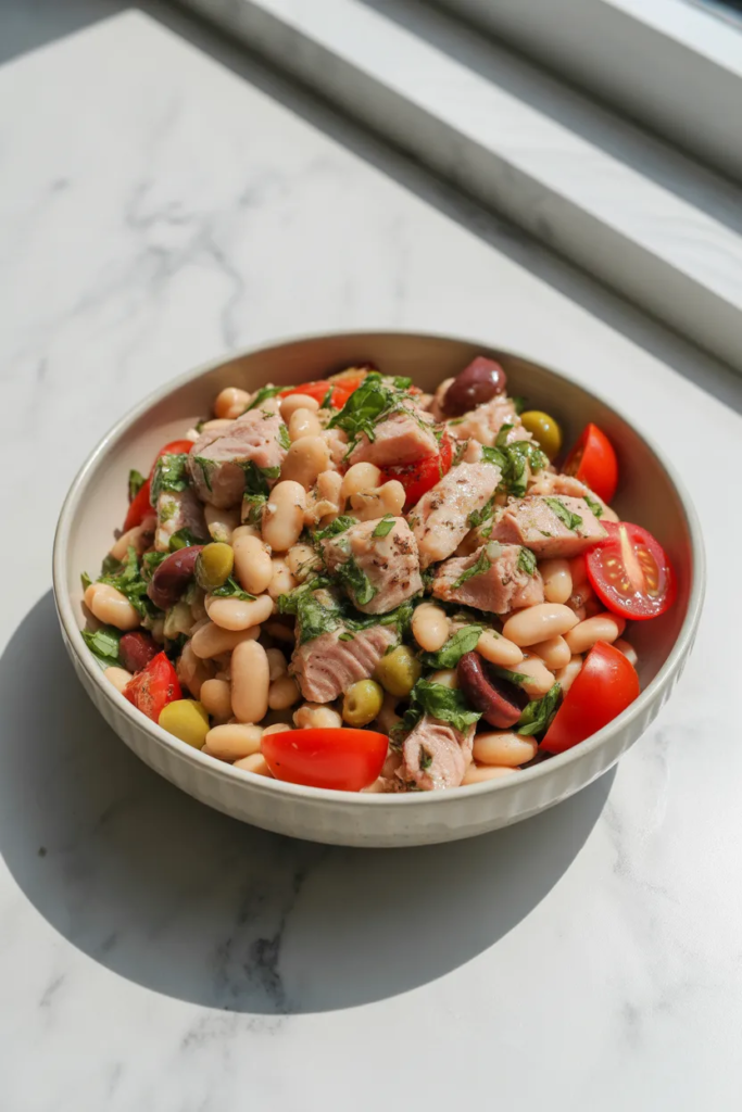Tuna White Bean Mediterranean Bowl