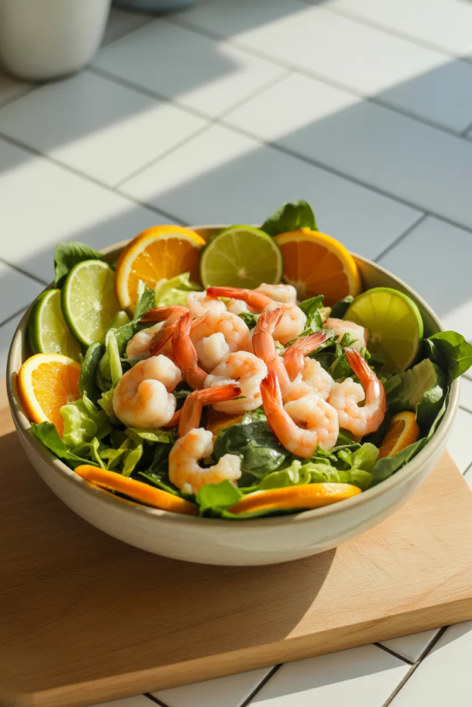 Shrimp Citrus Glow Bowl - Healthy Salad Bowl Ideas