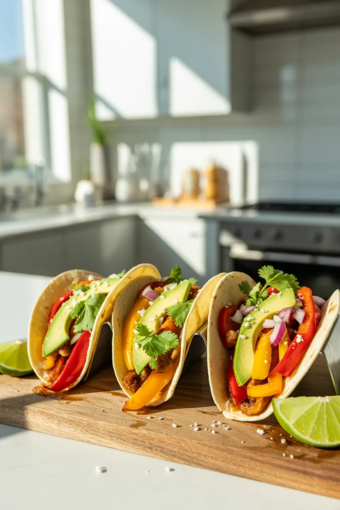 Crunchy Air Fryer Veggie Tacos
