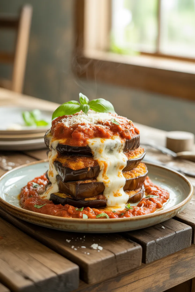 Air Fryer Eggplant Parmesan