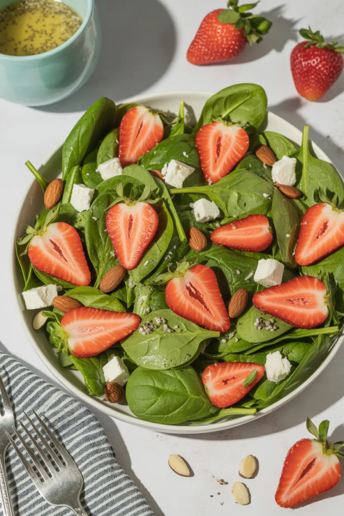 Strawberry Spinach Salad with Poppy Seed Dressing - Fresh Spring Salad Recipes