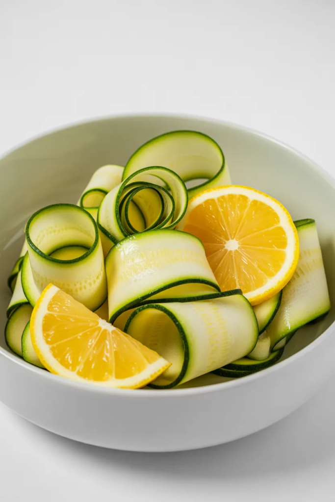 Zucchini Ribbon Salad with Lemon