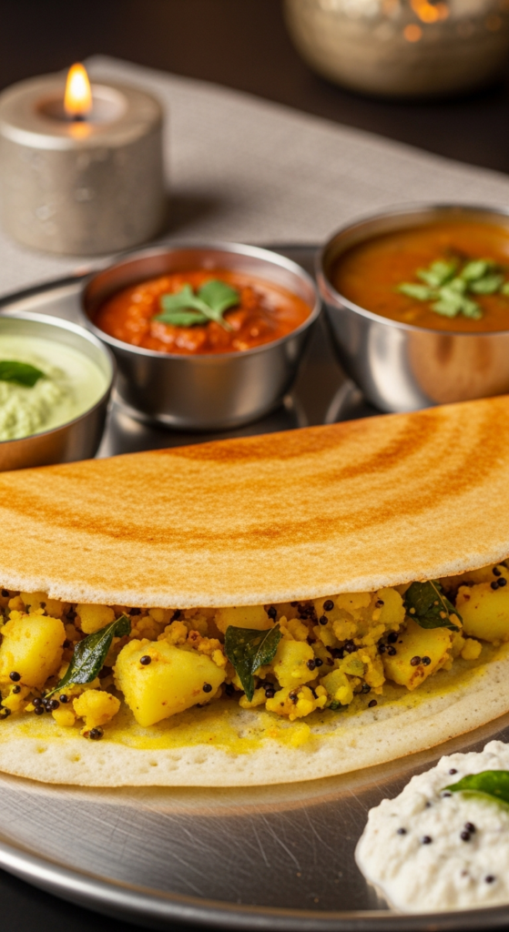 Dosa with Potato Filling