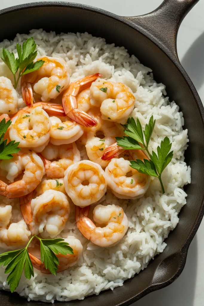 Garlic Shrimp and Rice