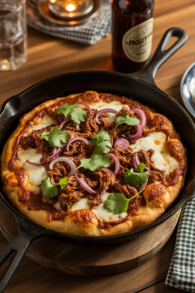 BBQ Skillet Pizza