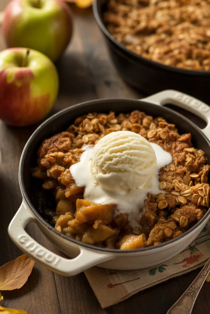 Skillet Apple Crisp Dessert