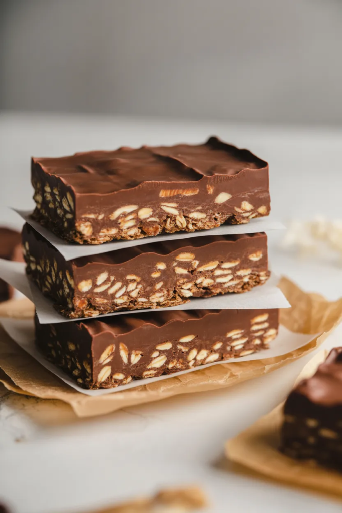 Classic No-Bake Chocolate Oat Bars - No-Bake Dessert Ideas