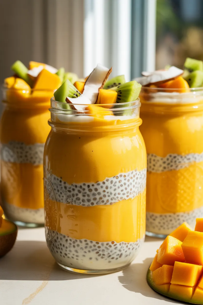 Mango Coconut Chia Pudding