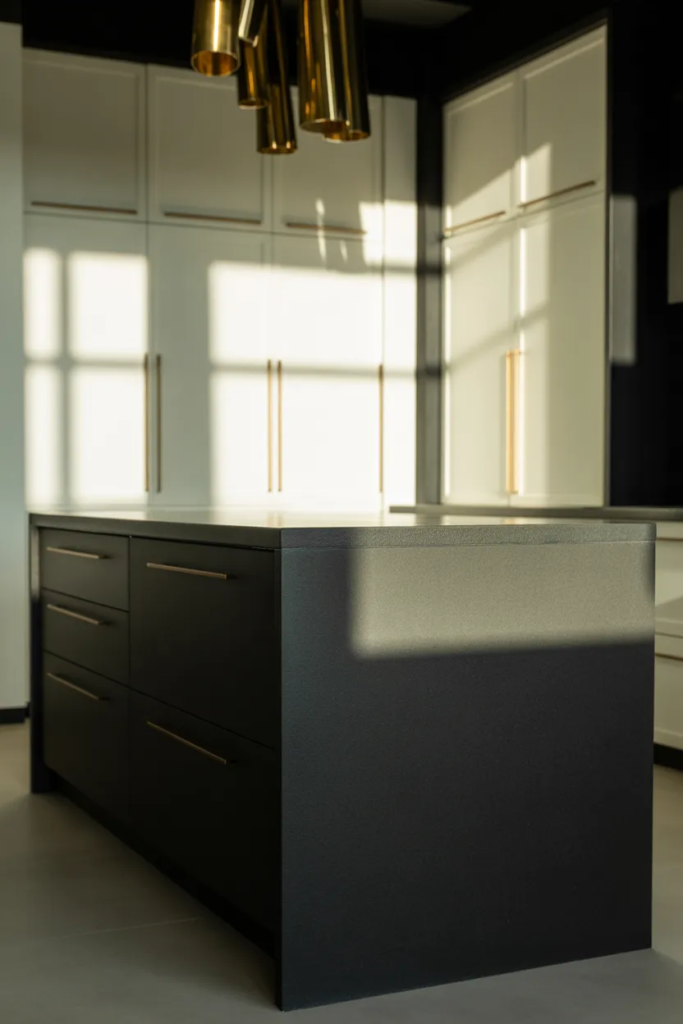 Bold Black Statement Island