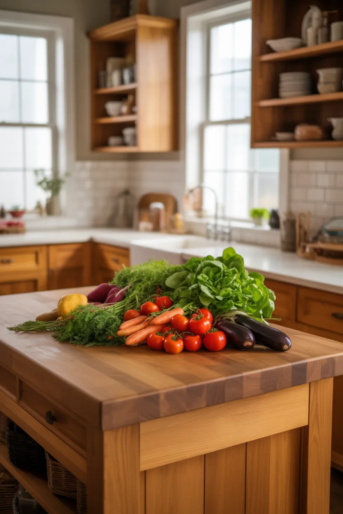 Butcher Block Prep Island