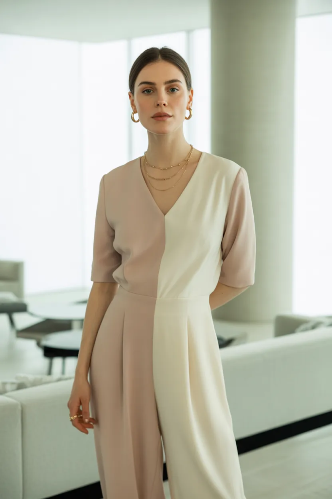 Jumpsuit with Minimal Accessories