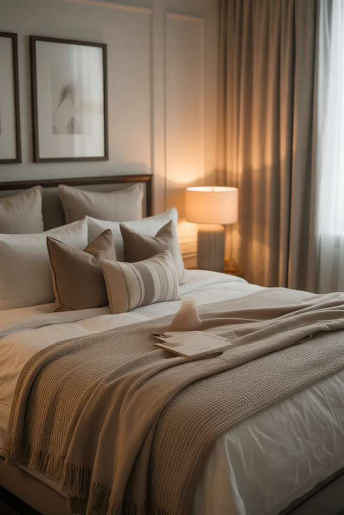 Layered Bedding for Hotel Comfort - Bedroom Interior Ideas