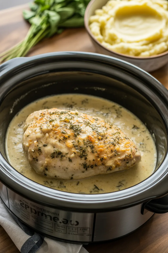 Creamy Garlic Parmesan Chicken - Crockpot Chicken Recipes