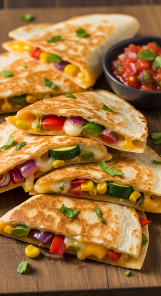 Cheese and Vegetable Quesadillas