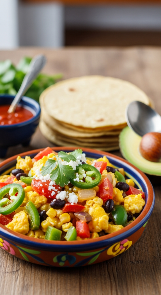 Mexican-Style Breakfast-for-Dinner Scramble
