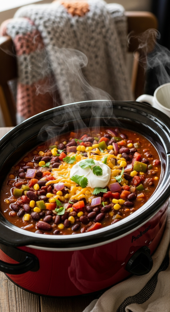 Slow Cooker Vegetarian Chili