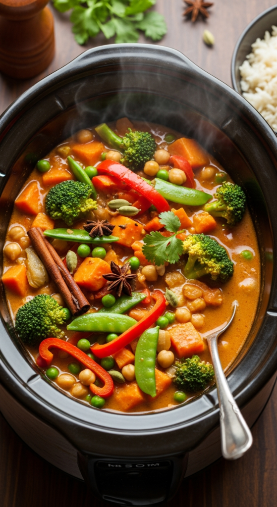Slow Cooker Vegetable Curry