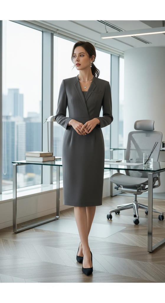 Structured Work Dress