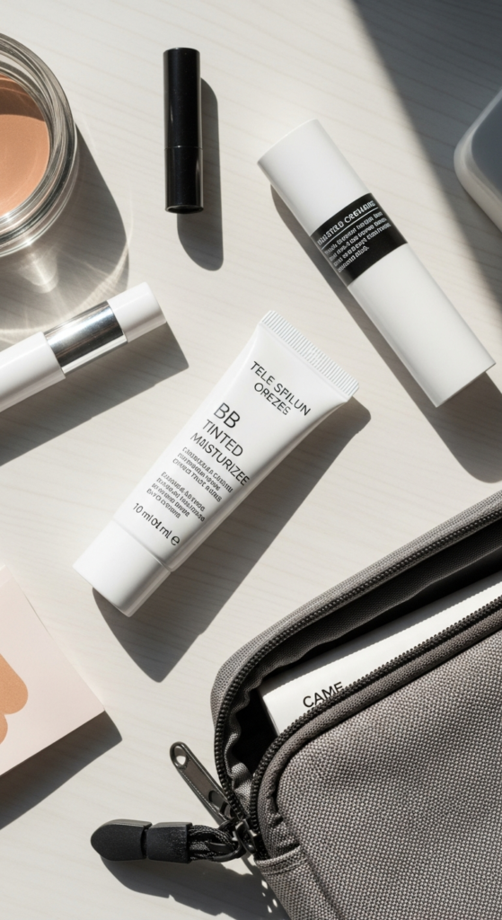 Lightweight Tinted Moisturizer or BB Cream - 13 Travel Makeup Essentials Must Have 