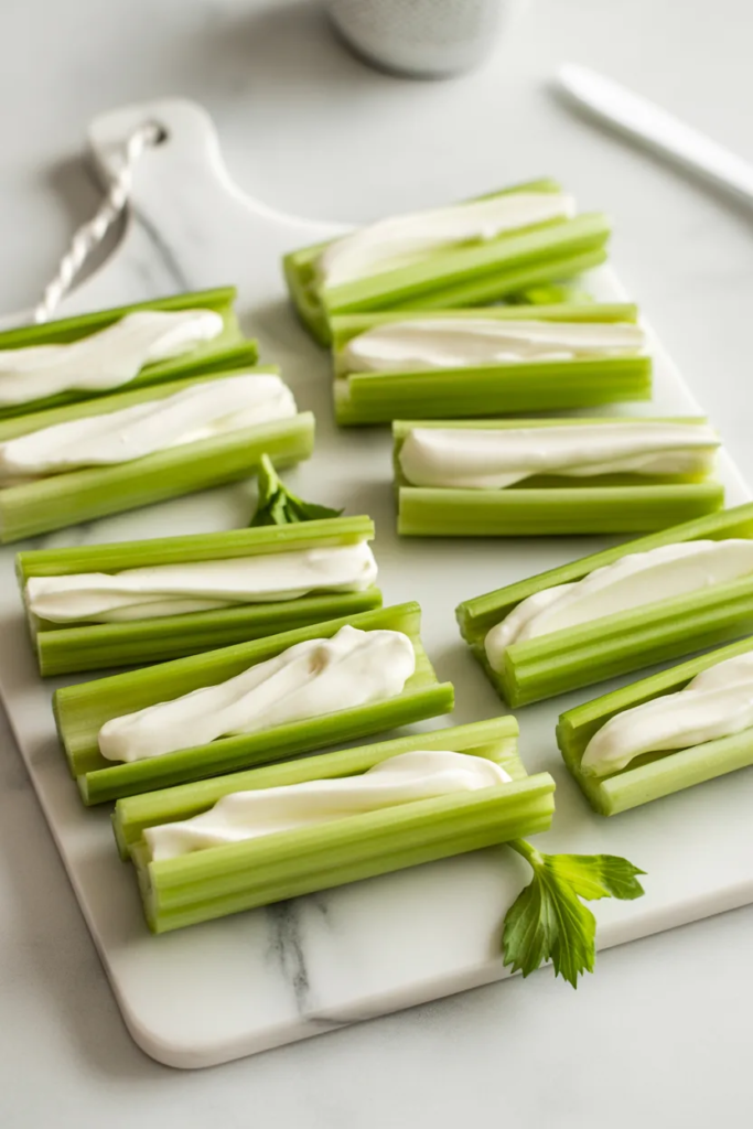 Celery Sticks with Cream Cheese
