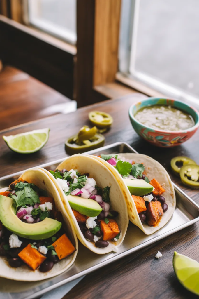 Black Bean and Sweet Potato Tacos