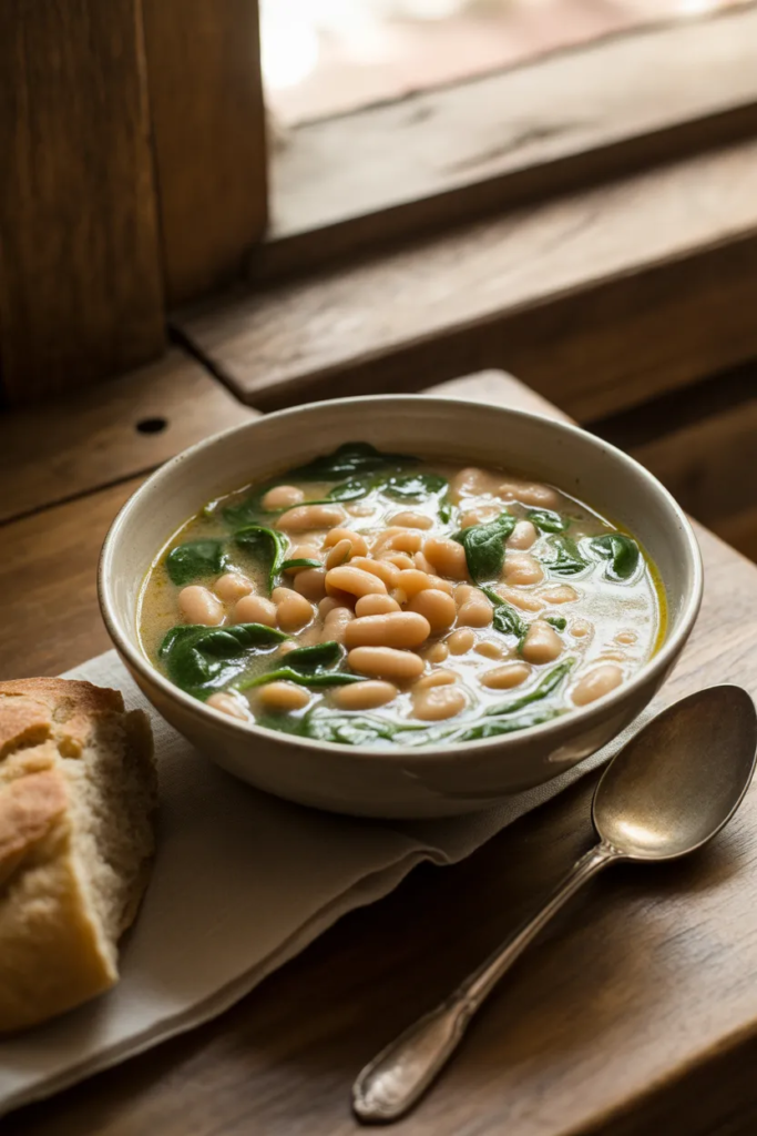 Creamy White Bean and Spinach Soup