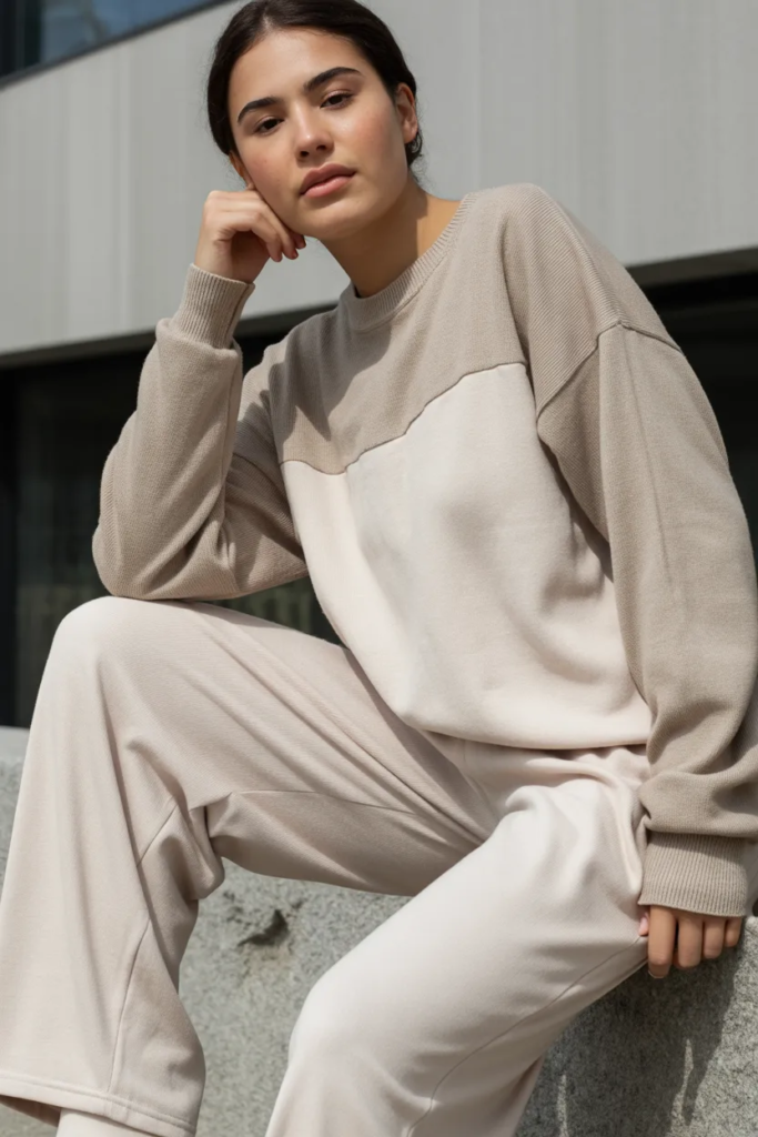 Monochrome Lounge Set Styled Outdoors