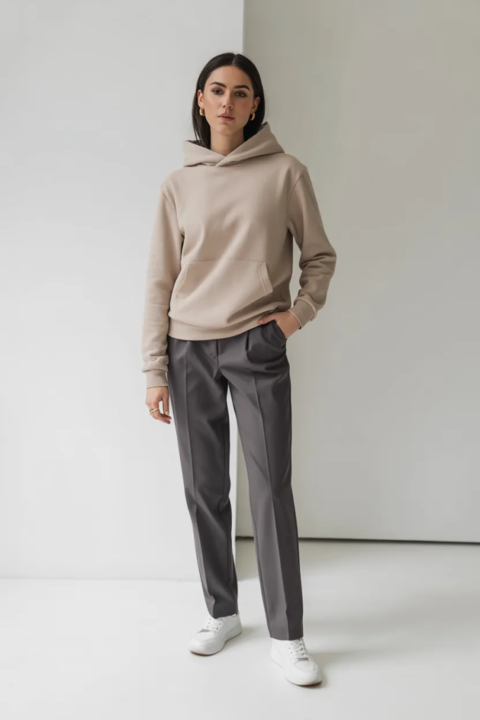 Basic Hoodie with Tailored Pants