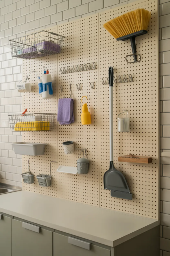 Pegboard Wall Storage System