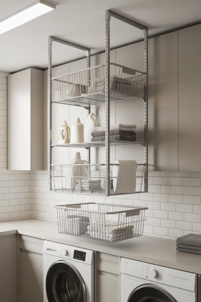 Ceiling-Mounted Hanging Storage