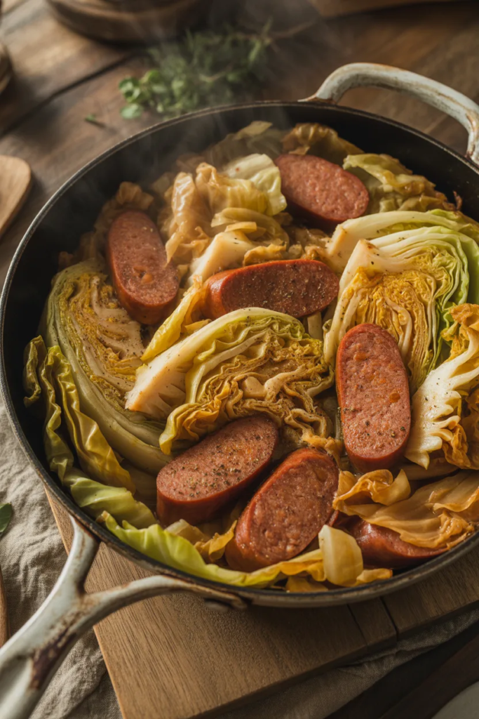Cabbage and Sausage Skillet
