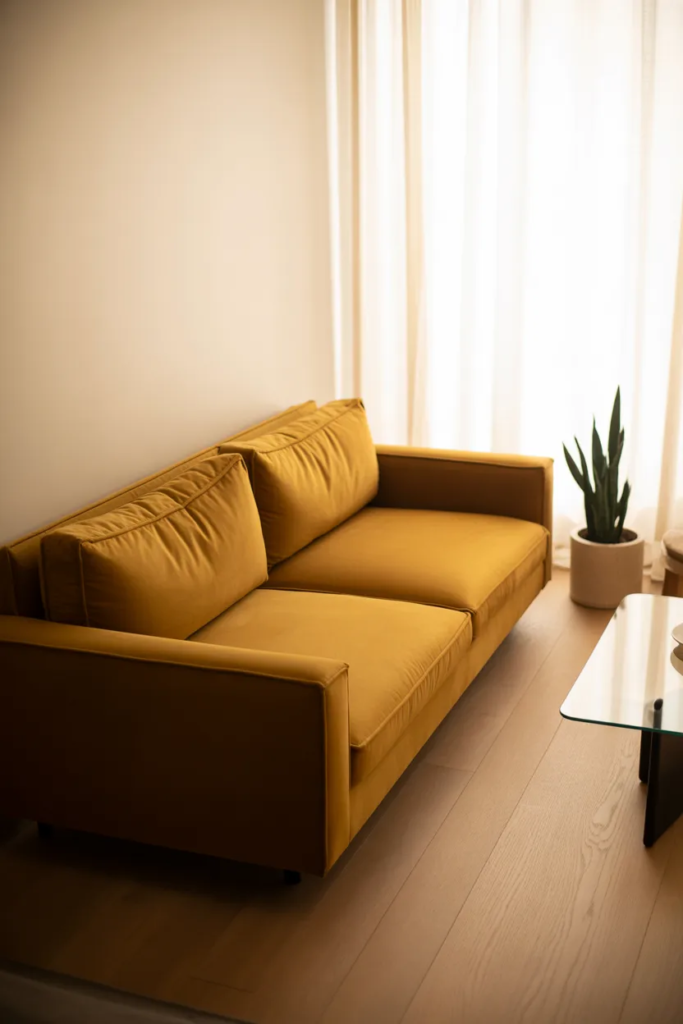 Yellow Sofa for Instant Warmth - Yellow Living Room Ideas