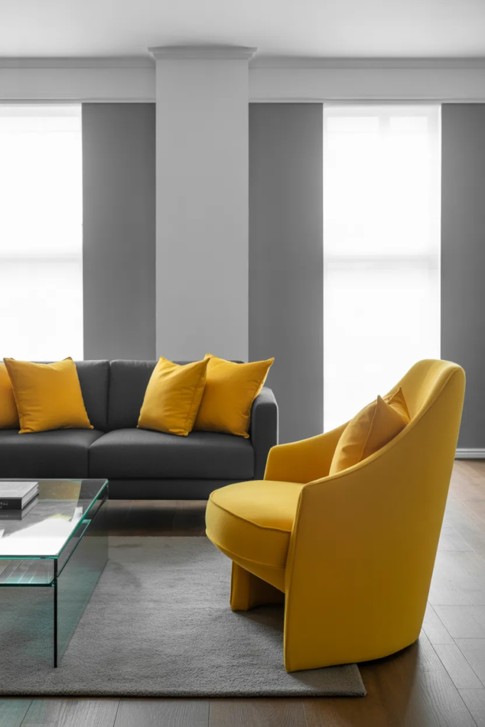 Yellow and Gray Color Palette