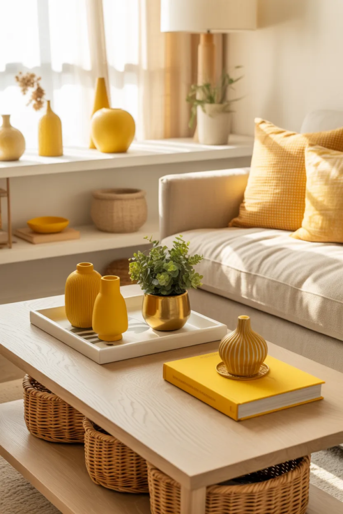 Yellow Decor Accessories for Subtle Charm