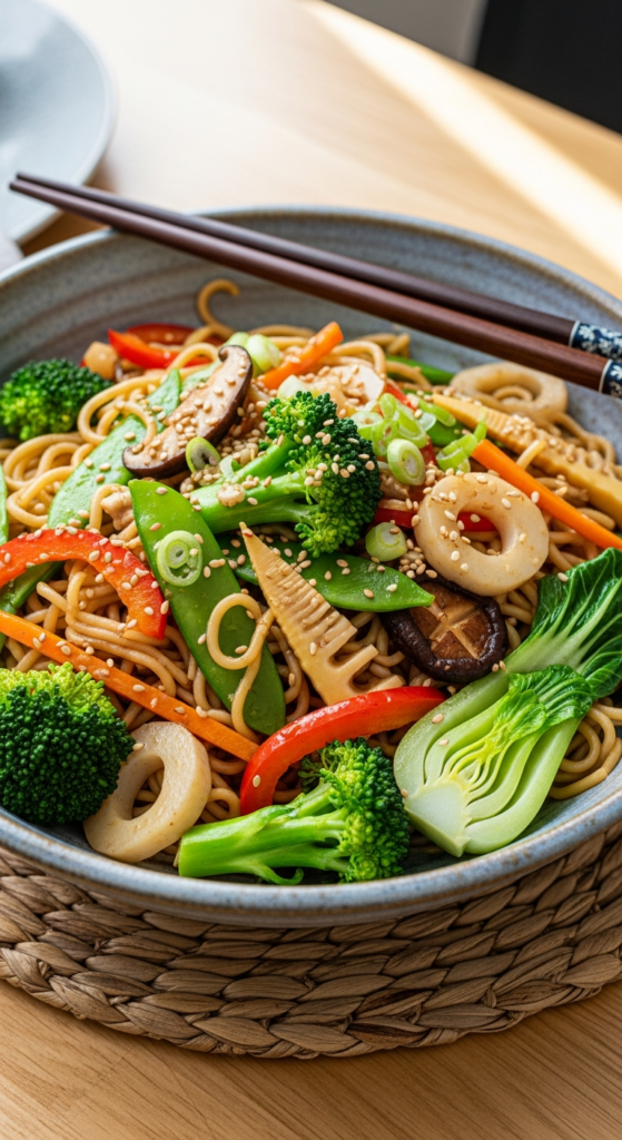 Vegetable Stir-Fry Noodle Bowl