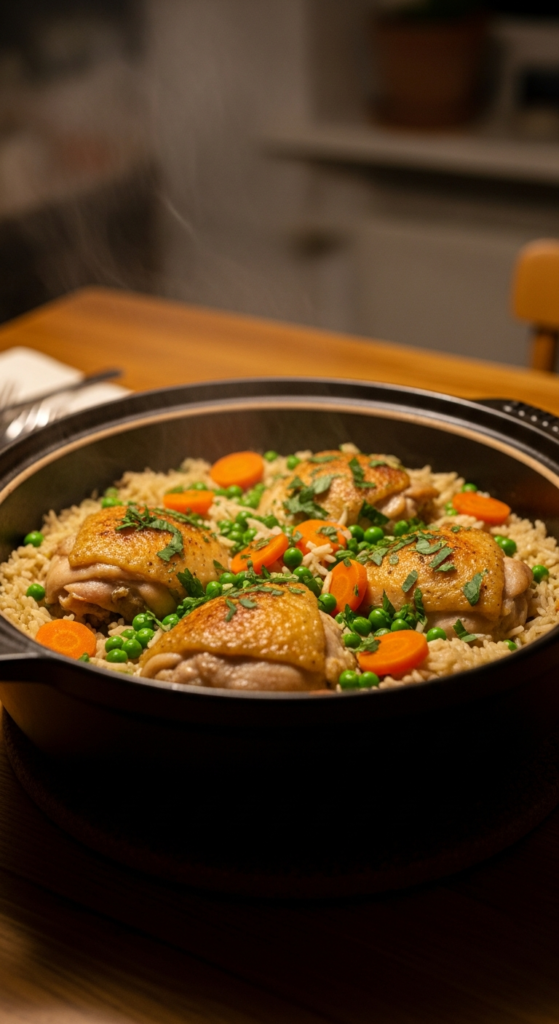 Creamy One Pot Chicken and Rice