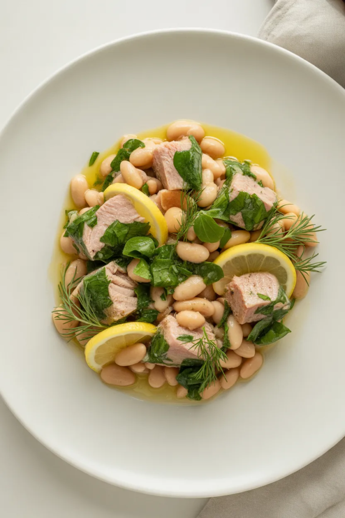 Tuna and White Bean Mediterranean Salad