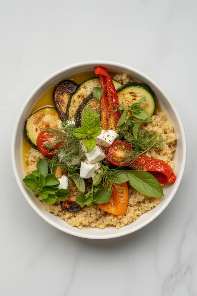 Mediterranean Quinoa Vegetable Bowl