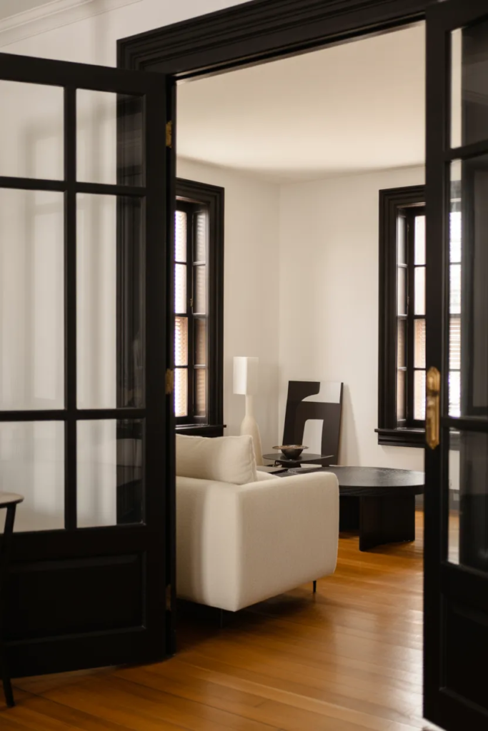 Black Trim and Architectural Details