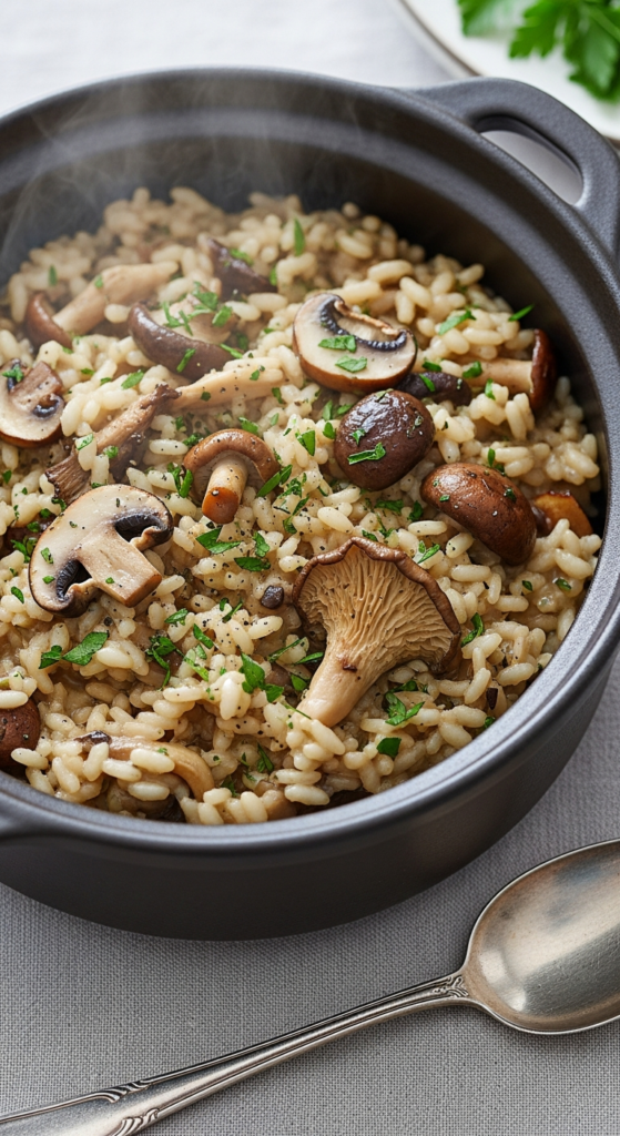 One Pot Mushroom Risotto