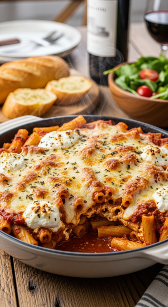 One Pot Baked Ziti