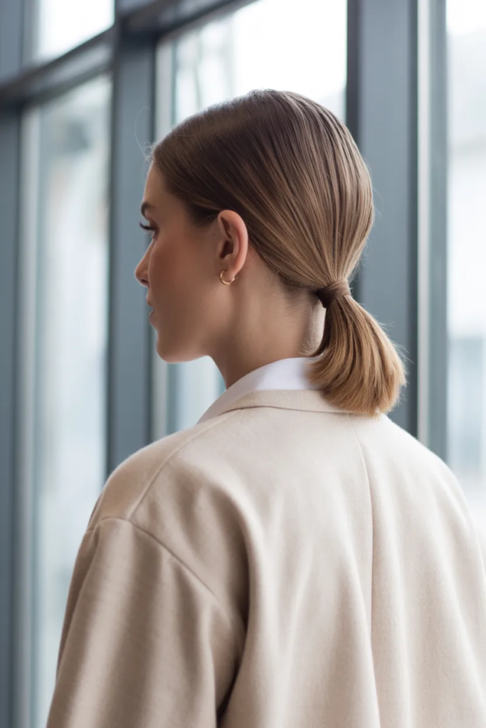 Sleek Low Ponytail