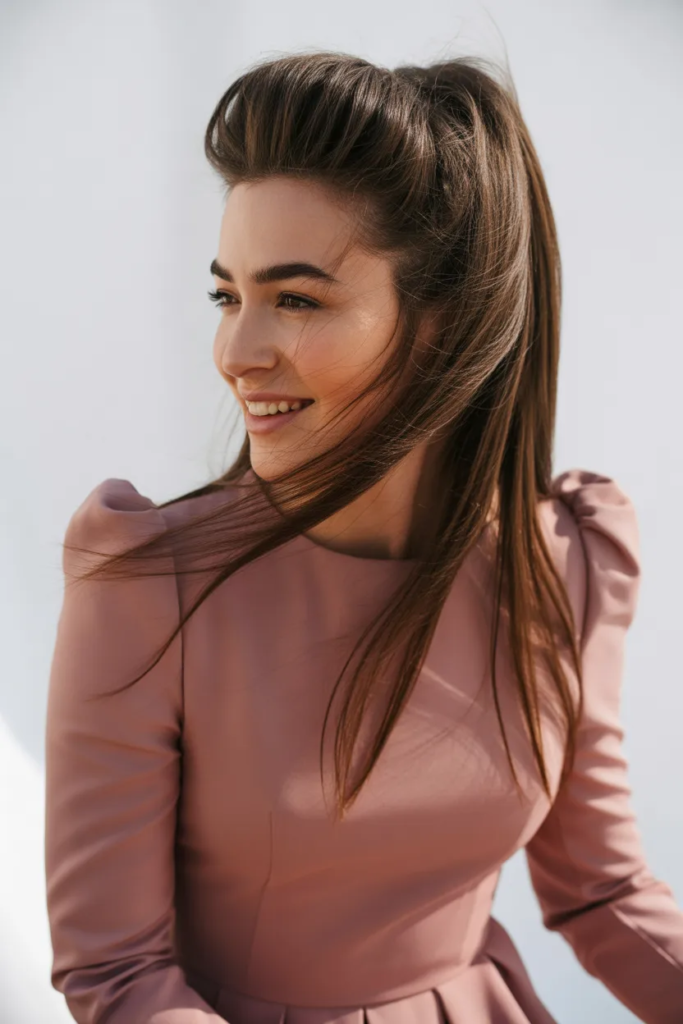 High Ponytail with Volume