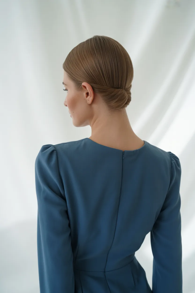 Tucked-Behind-Ears Straight Style