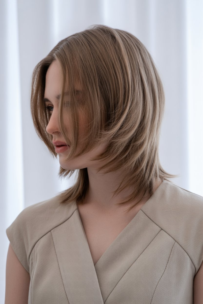 Medium-Length Hair with Subtle Highlights